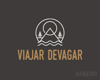 Viajar Devagar标志设计欣赏