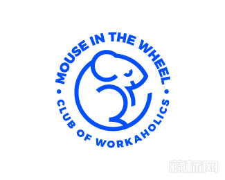 Mouse in the wheel老鼠logo设计欣赏
