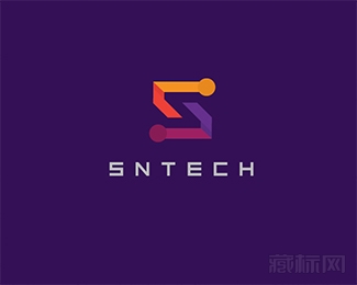 SN Tech标志设计欣赏