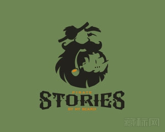 Pirate Stories海盗船长logo设计欣赏