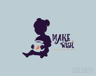Make A Wish女孩logo设计欣赏