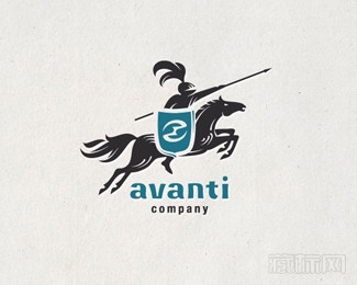 Avanti骑士logo设计欣赏