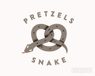 Pretzels Snake蛇logo设计欣赏