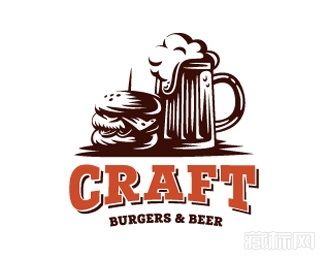 Craft burgers啤酒logo设计欣赏