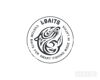 L-baits鱼标志设计欣赏