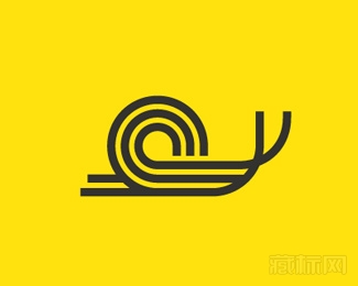 Snail蜗牛logo设计欣赏