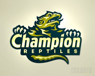 Champion Reptiles变色龙logo设计欣赏
