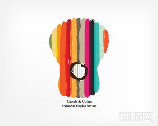 Chords & Colors和弦彩色logo设计欣赏