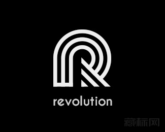 Revolution线条标志设计欣赏