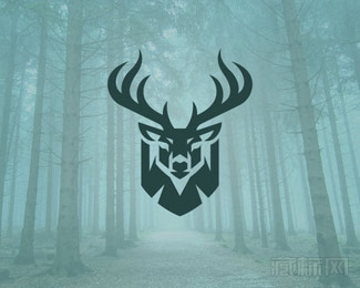 Deer Shield鹿logo设计欣赏