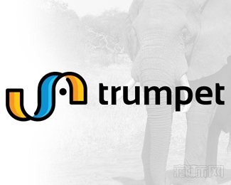 Trumpet大象logo设计欣赏