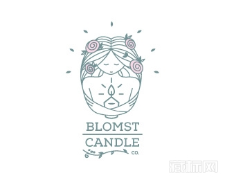 Blomst Candle女神logo设计欣赏