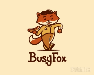 Busy Fox狐狸侦探logo设计欣赏