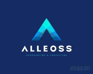 Alleoss三角形logo设计欣赏