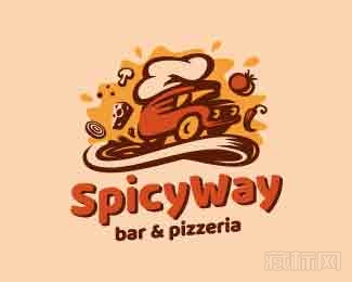 Spicy way面包车logo设计欣赏