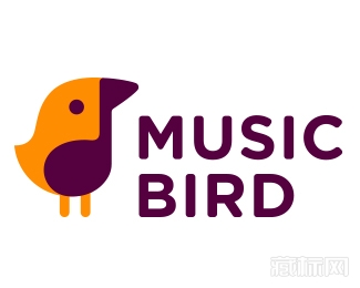 Music Bird音乐鸟logo设计欣赏
