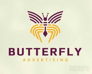 Butterfly Advertising蝴蝶logo设计欣赏