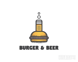 Burger Beer啤酒logo设计欣赏