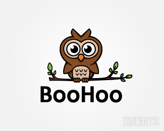 Boo Hoo猫头鹰logo设计欣赏