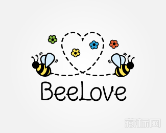 Bee Love蜜蜂logo设计欣赏