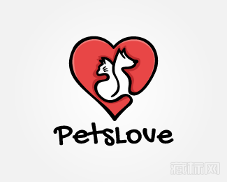 Pets Love爱宠物logo设计欣赏