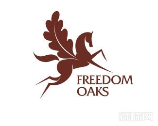Freedom Oaks飞马logo设计欣赏