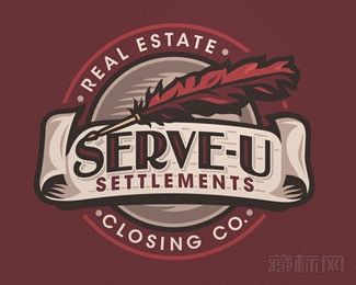 Serve-U羽毛logo设计欣赏