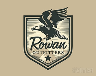 Rowan Outfitters鹰logo设计欣赏