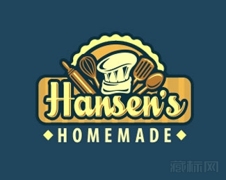 Hansen's Homemade汉森私房菜logo设计欣赏