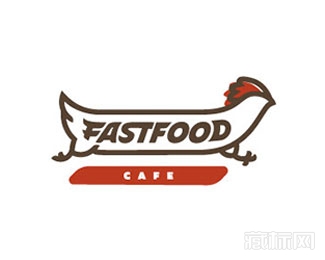 Fastfood cafe快餐咖啡logo设计欣赏