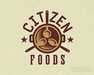 Citizen Foods食品logo设计欣赏