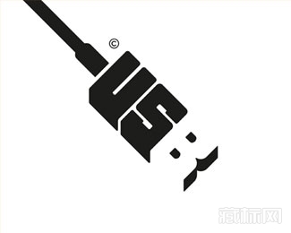 USB字体标志设计欣赏