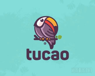 Tucao鹦鹉logo设计欣赏