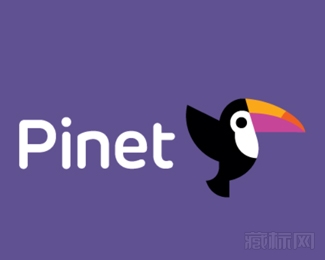 Pinet鹦鹉logo设计欣赏