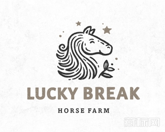 LUCKY BREAK马logo设计欣赏
