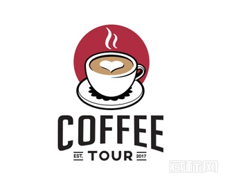 Coffee Tour咖啡之旅logo设计欣赏