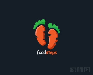 Foodsteps萝卜logo设计欣赏