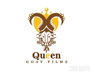 Queen Goat films山羊电影商标设计
