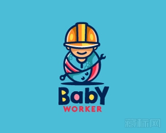 Baby Worker不倒翁logo设计欣赏