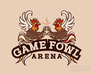 Game fowl arena鸡logo设计欣赏