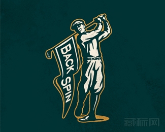 BackSpin Golf Apparel高尔夫logo设计欣赏