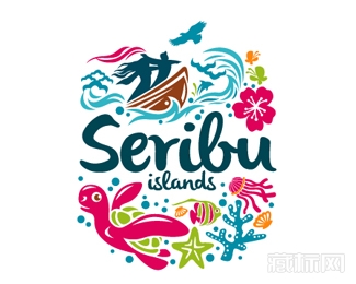 Seribu Islands岛屿logo设计欣赏