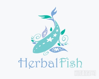 Herbal Fish鱼logo设计欣赏
