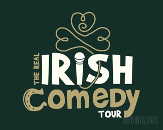 The Real Irish Comedy Tour喜剧logo设计欣赏