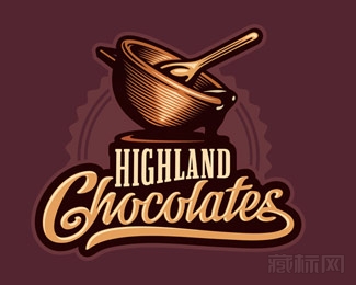 Highland Chocolates巧克力商标设计欣赏