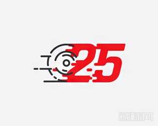 25 years標志設計欣賞