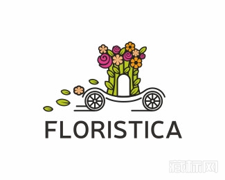 Floristica花车logo设计欣赏