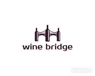 Wine Bridge桥logo设计欣赏