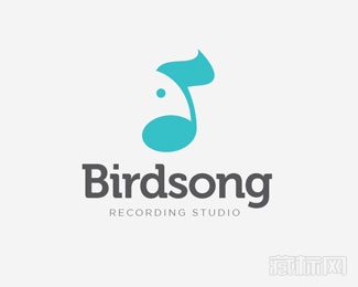 Birdsong鸟音乐logo设计欣赏