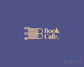 BookCafe书咖啡logo设计欣赏
